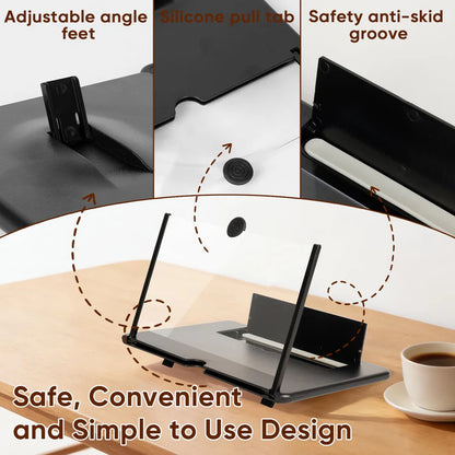 Screen Expanders & Magnifier Amplifier,3D HD | Phone Holder for All Smartphones with Anti scratch Features