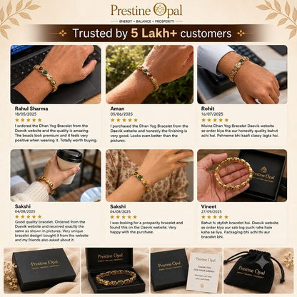 Rinmukteshwar Siddh Metal Dhan Yog™ Bracelet (Gold Plated)