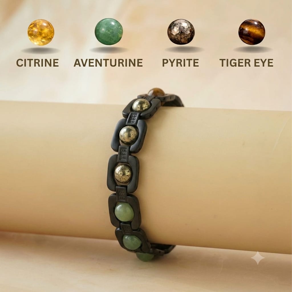Rinmukteshwar Siddhi Metal Dhan Yog™ Bracelet (Matte Black)