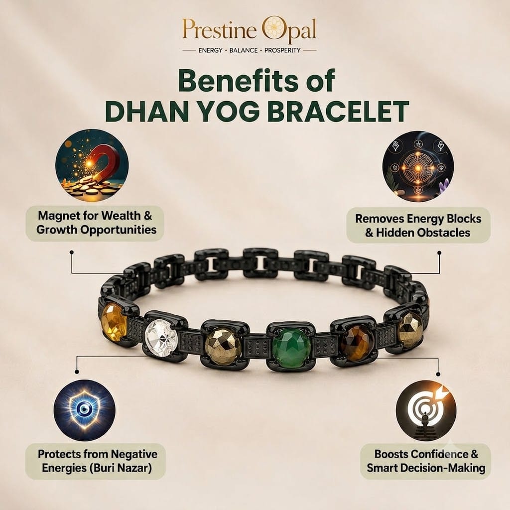 Rinmukteshwar Siddhi Metal Dhan Yog™ Bracelet (Matte Black)