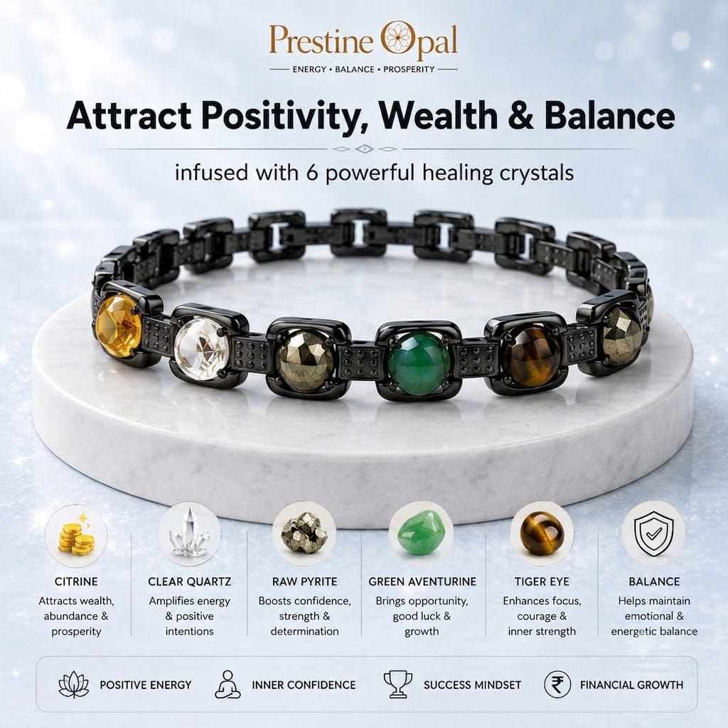 Rinmukteshwar Siddhi Metal Dhan Yog™ Bracelet (Matte Black)