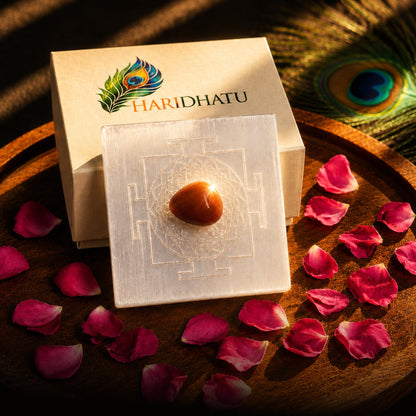Power Plate (African Sunstone + Thick Selenite Plate)￼